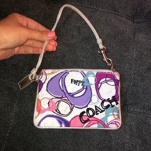 Coach poppy wristlet